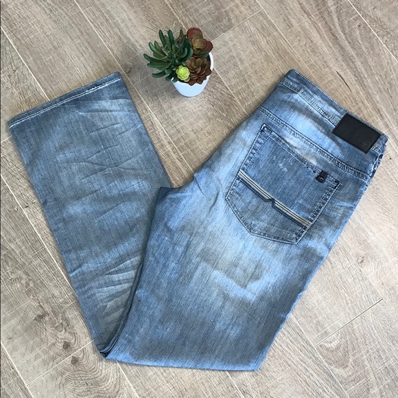 Basic Straight Stretch Jeans 38 